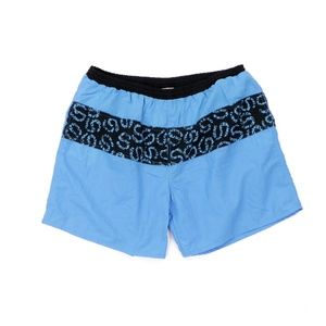 Vintage 80s Streetwear Abstract Print Swim Trunks